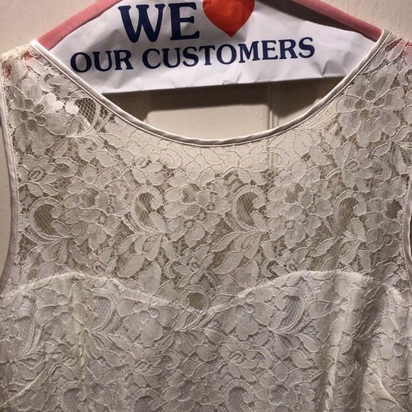 White/cream lace dress - Picture 2 of 7
